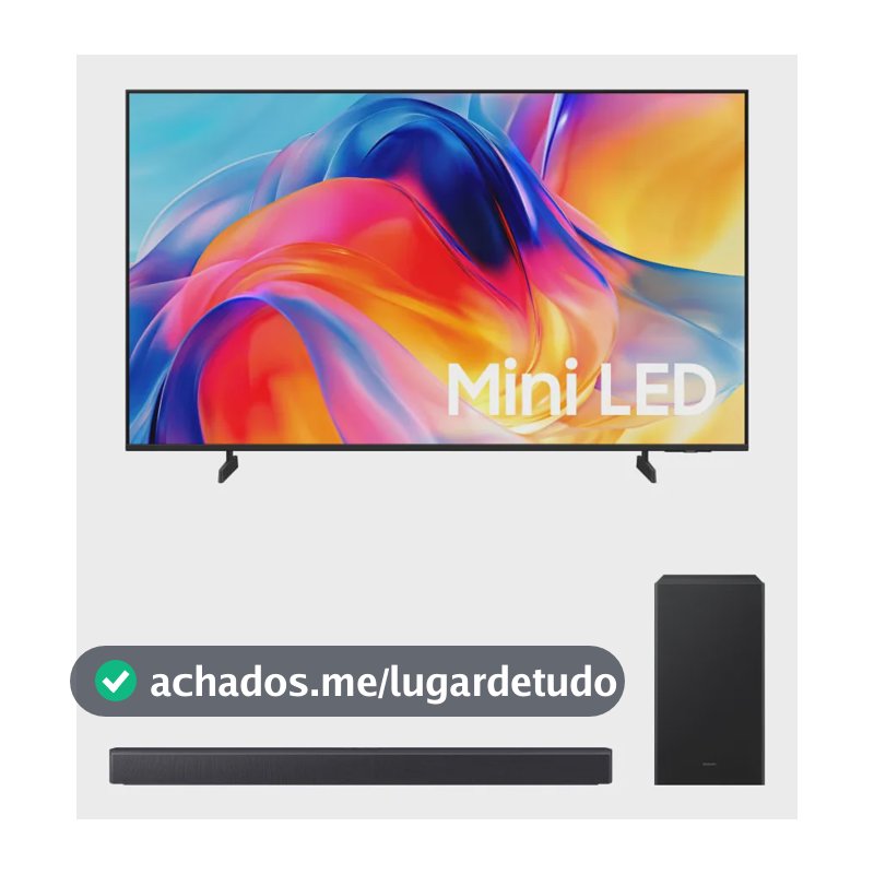 Samsung Smart Tv 50  Mini Led 4k M75h + Soundbar Hw-b450f