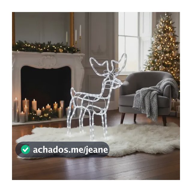 Rena Natalina Led Natal Decoração De Fachada Prédios Jardins