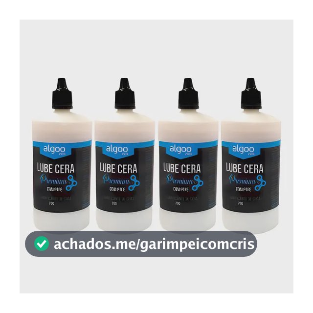 4x Lubrificante Algoo Lube Cera Premium Ptfe Corrente 200ml