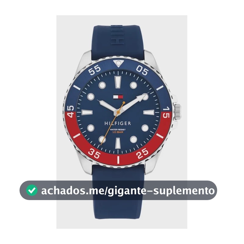 Relógio Tommy Hilfiger Masculino Borracha Azul 1792200