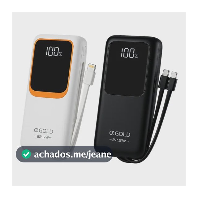 Carregador Portátil 20000mah Turbo 22,5w Powerbank Universal