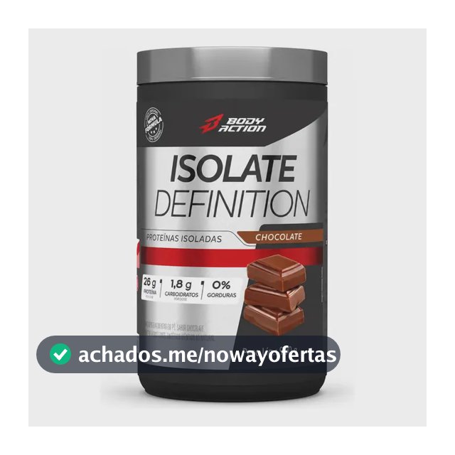Proteína Bodyaction Tradicional Isolate Definition em pó sabor Chocolate x 900g