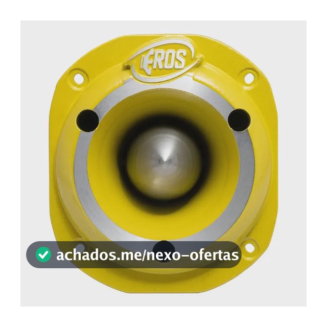 Super Tweeter Eros 150 Rms Eta-44 Trio Para Corneteira Cor Amarelo