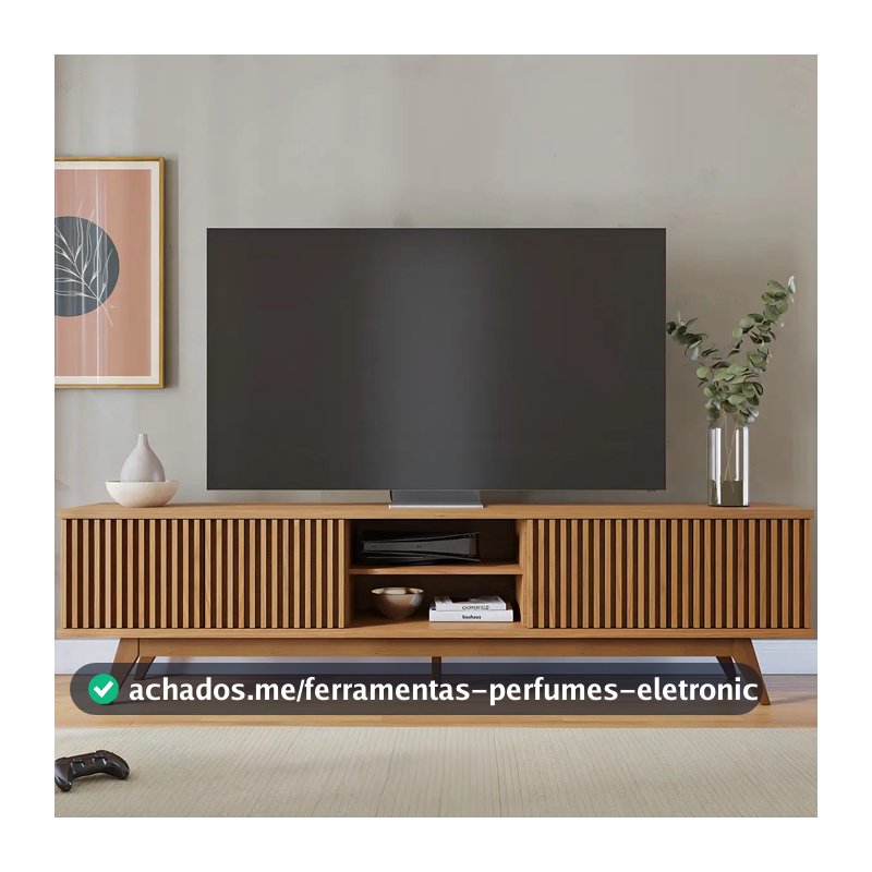Colibri Rack Bancada Fortaleza 4 Portas TV até 75 Polegadas