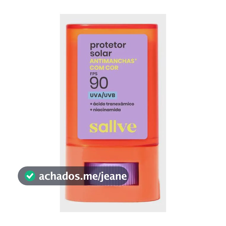 Protetor Solar Em Bastão Antimanchas FPS 90 Cor 1 15g Sallve