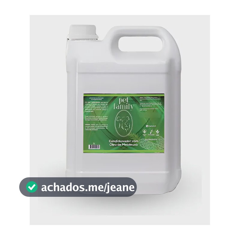 Condicionador Pet Family Cão e Gato Óleo de Melaleuca 5L Antisséptico