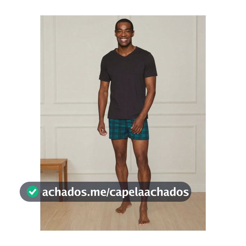 Pijama Adulto  M/malha E Xadrez  Escocês Delrio Pt Xadrez Escoces Vd-pt Liso G