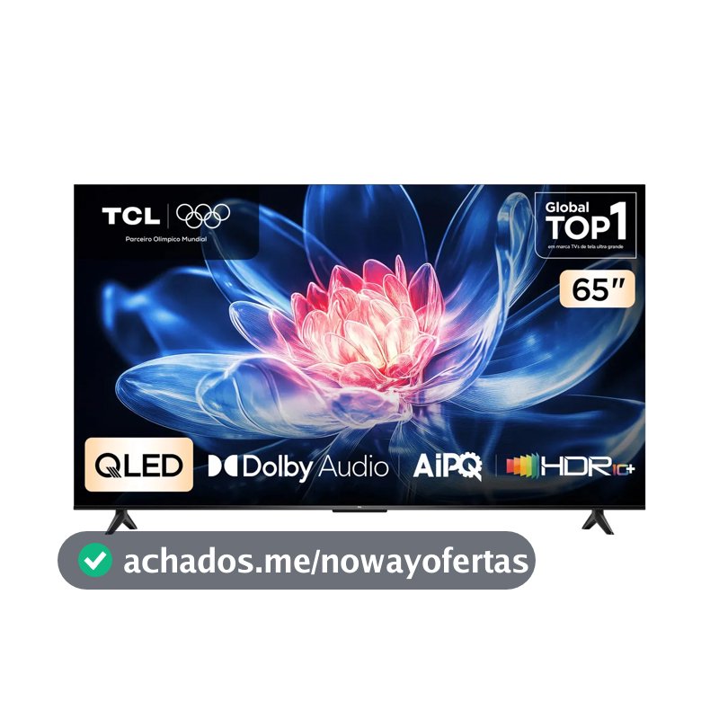 Smart Tv Tcl 65 Polegadas Qled 4k T6c Wifi Bluetooth Google Tv Tela Hva E Hdr10+ 65t6c