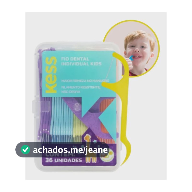 Haste Dental Infantil Kids Kess 36 Unidades Resistente e Ergonômico
