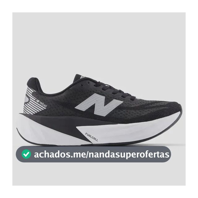 Tênis New Balance Fuelcell Rebel V5 Feminino Preto/branco 37,0 Br