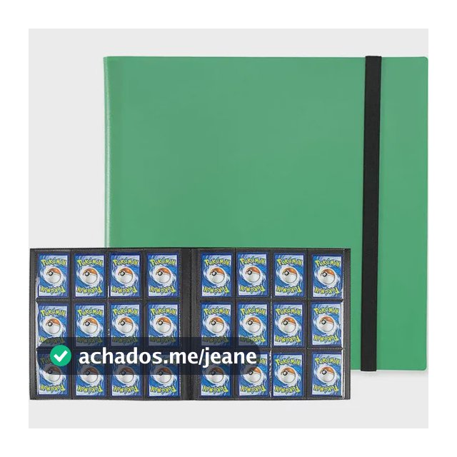 Fichário Álbum Para Cartas Pokémon - 480 Cartas Pasta