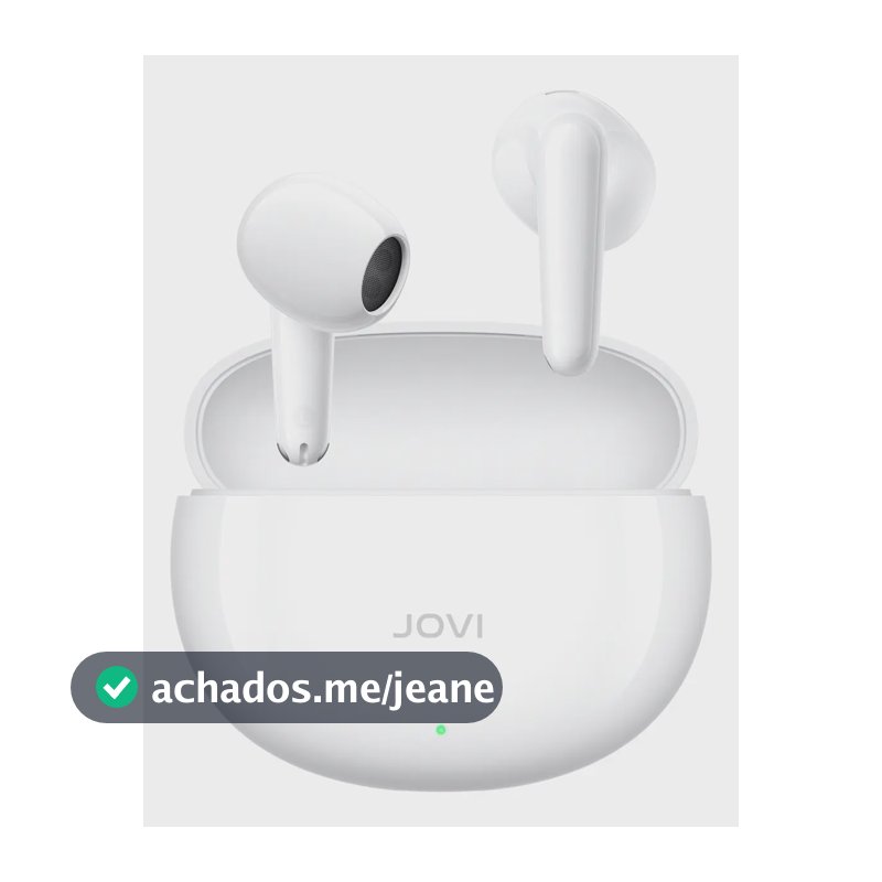 Fone Bluetooth JOVI Buds Air3 IP54 Até 50h Redução de Ruído