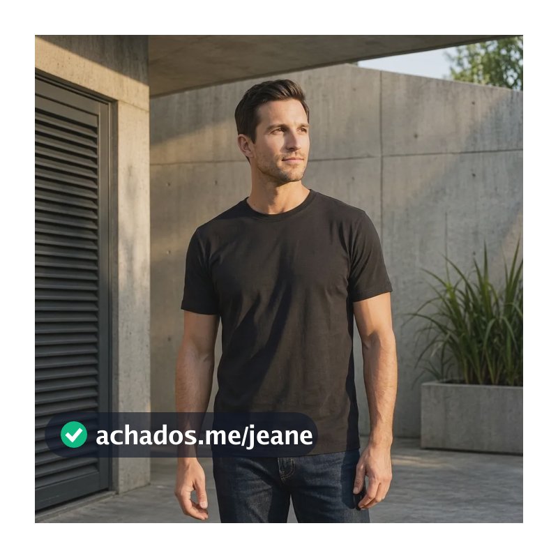 Camiseta Básica Masculina Algodão Mercado Livre Basics Preto N/a M Liso