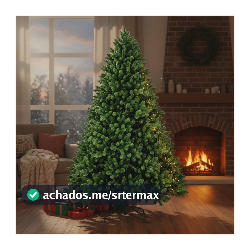 Árvore De Natal 2,10m Verde Tradicional 1800 Galhos Pinheiro Verde