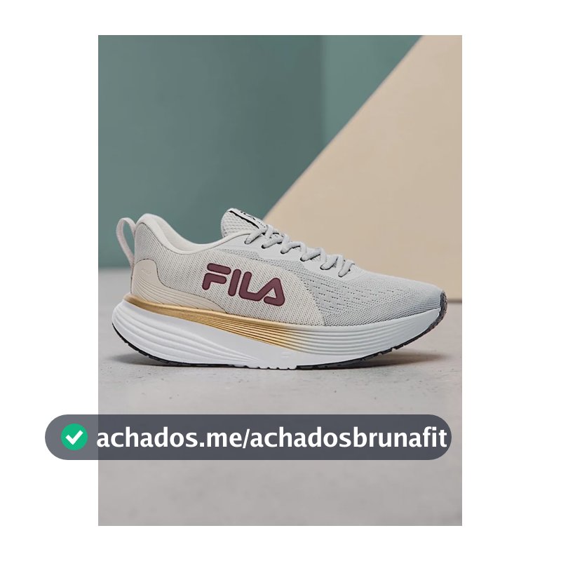 Tênis Feminino Fila Agile Corrida Esportivo Treino Conforto Bege/cinza Gelo/vinho 35