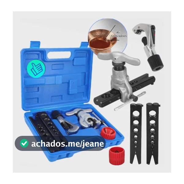 Kit Flangeador Excêntrico 1/4 A 3/4 Com Cortador Profissiona