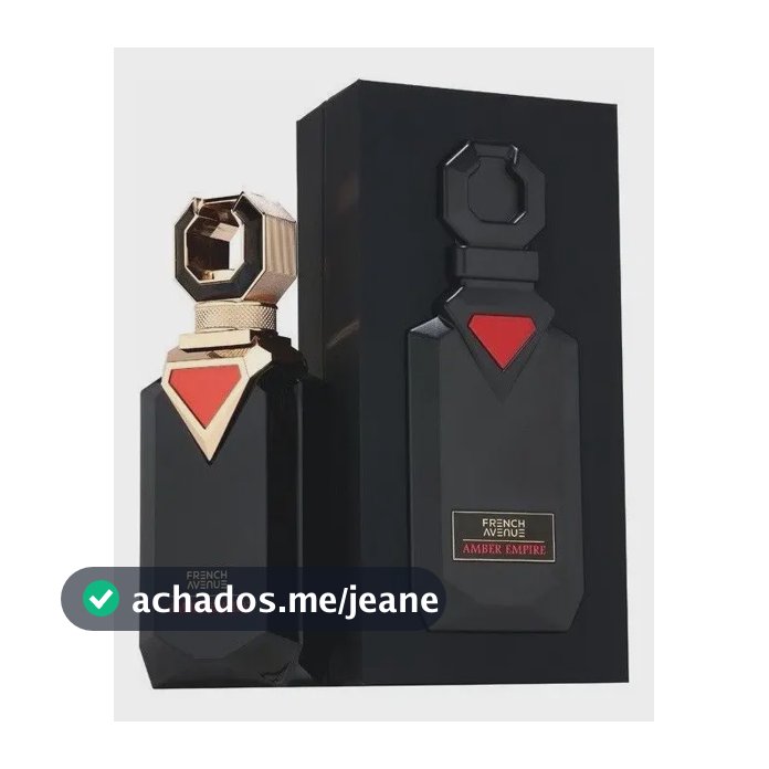Perfume Arabe Masculino Amber Empire French Avenue Exclusivo