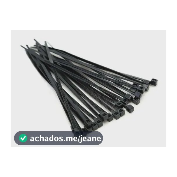 Abraçadeira de Nylon SD TOOLS 300x4,8mm Preta Kit 100 Unidades