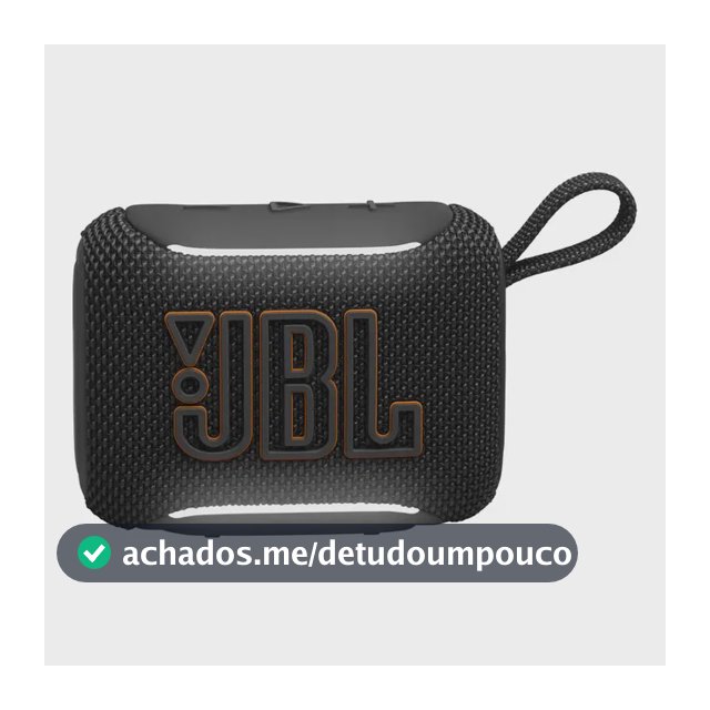 Caixa Som Jbl Go 5 Bluetooth Portátil Prova Dágua Preto