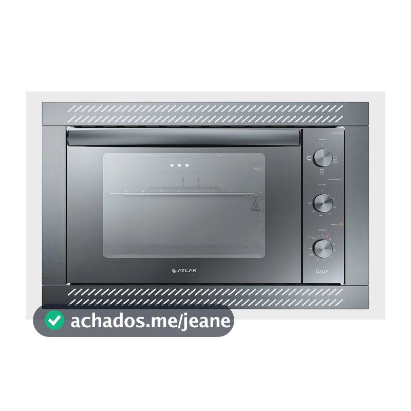Forno De Embutir Elétrico Espelhado 44 Litros Com Grill E Timer Atlas U Top Style