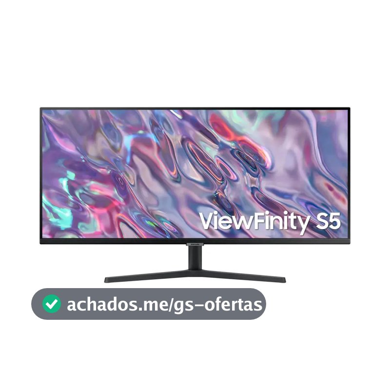 Monitor Samsung ViewFinity S5 34” UWQHD VA LS34C500GALMZD 100Hz 5(GTG) HDMI Headphone Display Port