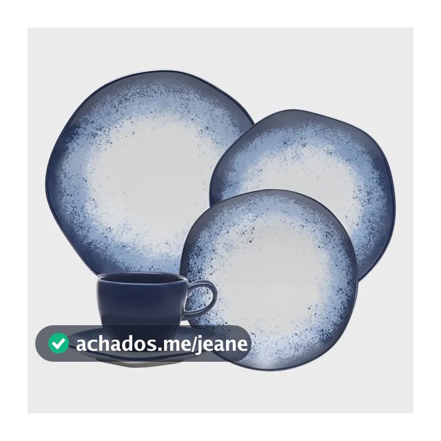 Aparelho de Jantar 20 peças Galapagos Ryo Oxford Porcelana