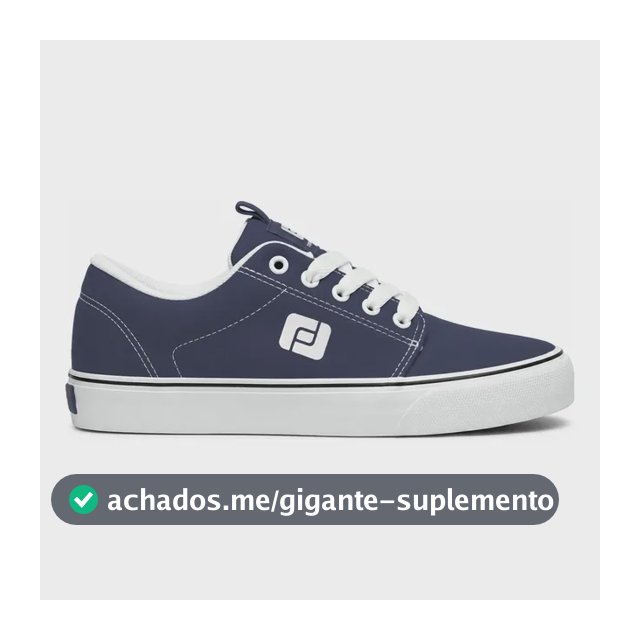 Tênis Skate Freeday Combat Masc/fem - Diversas Opções + Nf Marinho/branco 37 Br