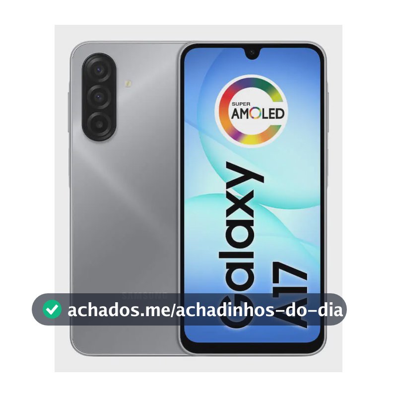 Celular Samsung Galaxy A17 Com Ia, 128gb, 4gb Ram, Câm De 50mp, Tela De 6.7, Nfc, Ip54 - Cinza