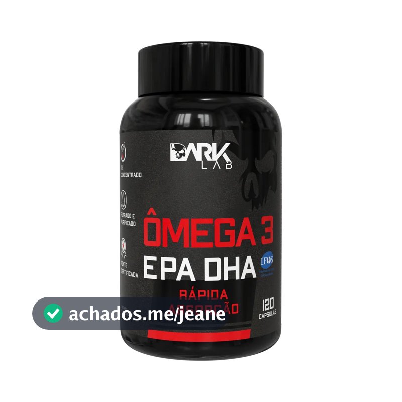 Ômega 3 EPA DHA Dark Lab em cápsula Sem sabor de 120 un