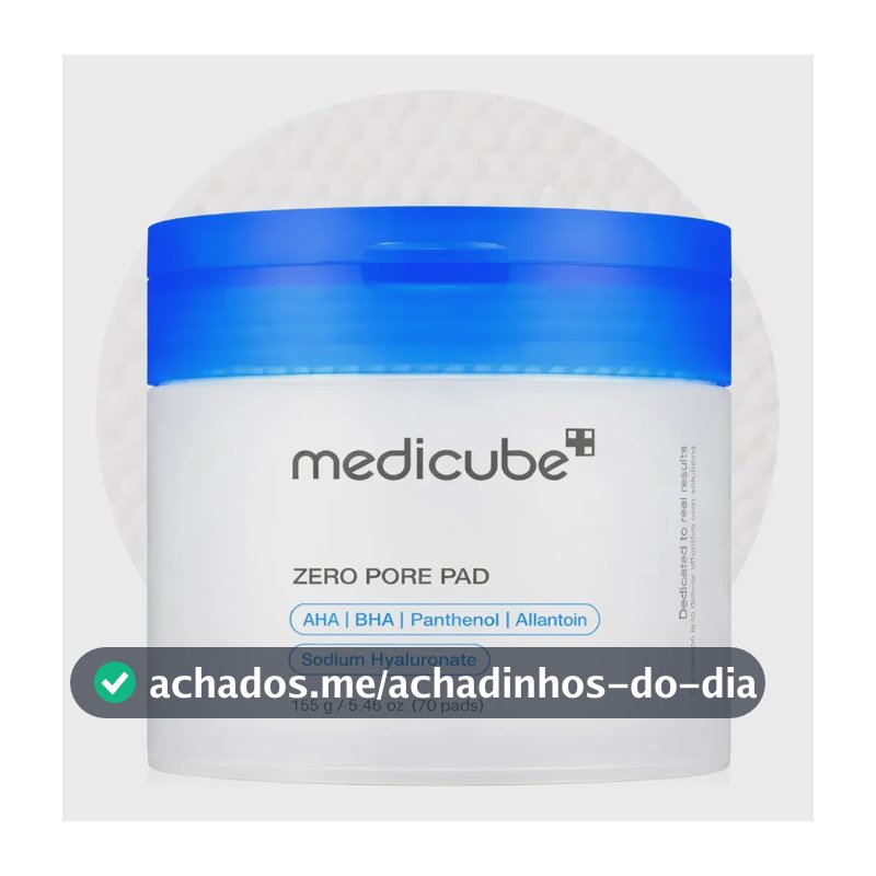 Medicube Zero Pore Pad 2.0 - 70 Almofadas Tônicas Faciais Momento de Aplicação Dia/Noite Tipo De Pele Todo Tipo De Pele