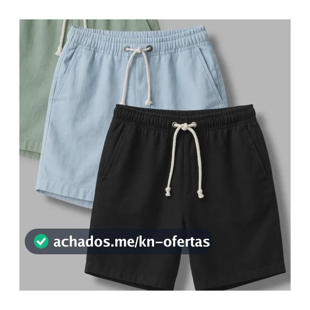 Kit 3 Shorts Masculino Bermuda Linho Verão Envio Imediato