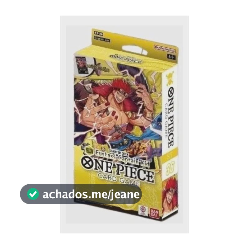 Cartas One Piece Tcg Starter Deck Eustass Captain Kid St-36 Cartas One Piece Tcg Starter Deck Eustass Captain Kid [st-36] Inglês