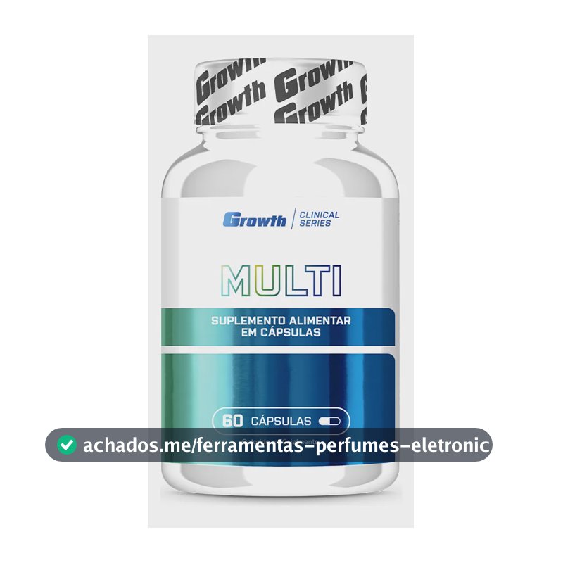 Multivitamínico 60 Cáps. Growth Supplements - Sem Sabor Sem Sabor