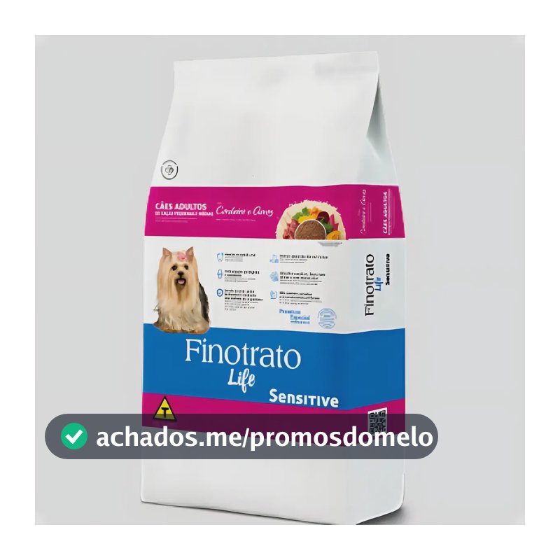 Ração Seca Finotrato Life Sensitive Cordeiro e Arroz Cães Adultos 10,1kg