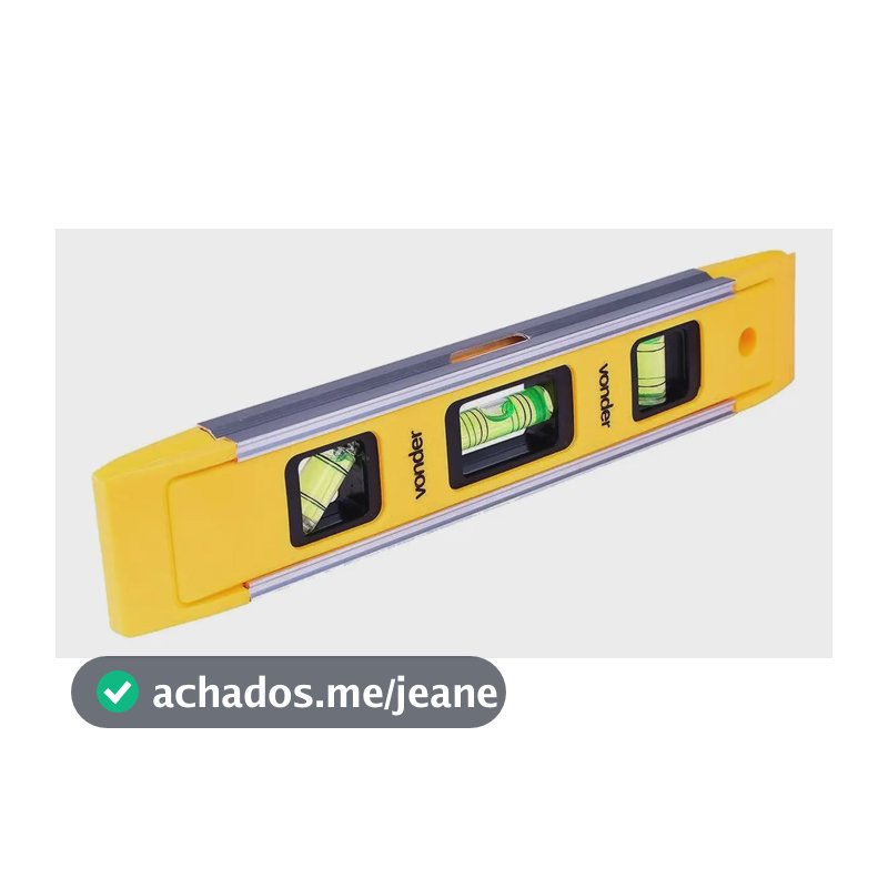 Nível plástico com base magnética 9", VONDER