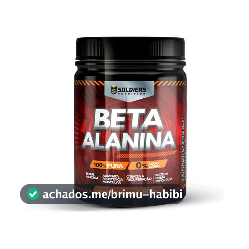 Beta Alanina 500g Suplemento em pó - Soldiers Nutrition