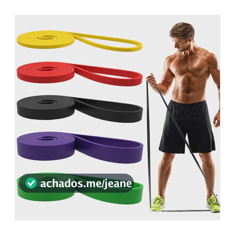 Kit 5 Super Band Naisieka para Pilates e Treino de Força