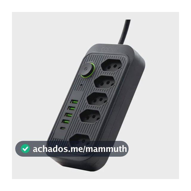 Extensão Coibeu Wkc-541 10 Tomadas 2m 4 Usb Bivolt