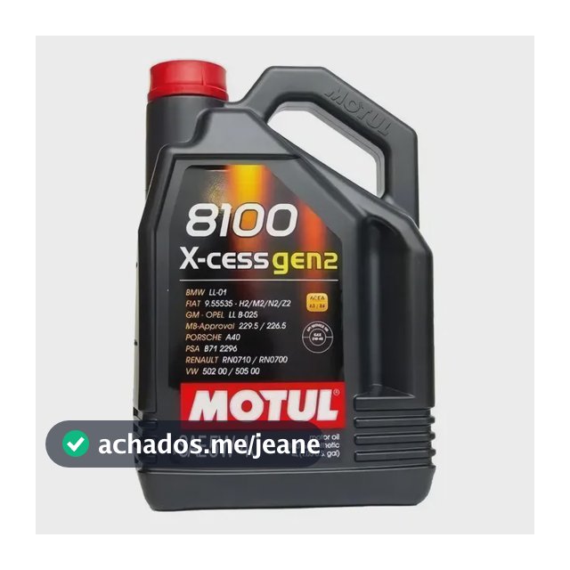 Óleo de motor Motul sintético 5W-40 para carro/caminhonete de 1 unidade x 4L