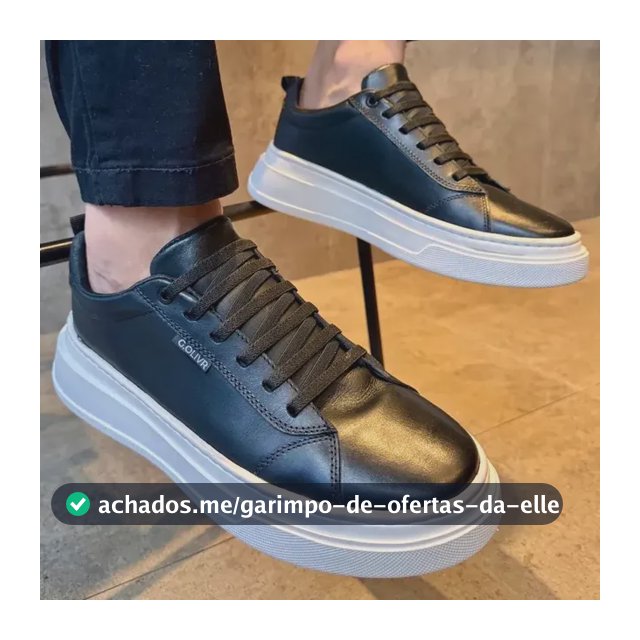 Sapato Masculino Casual Couro Legítimo Calce Fácil Macio