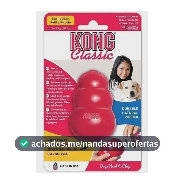 Kong Classic Pequeno Mordedor Recheável