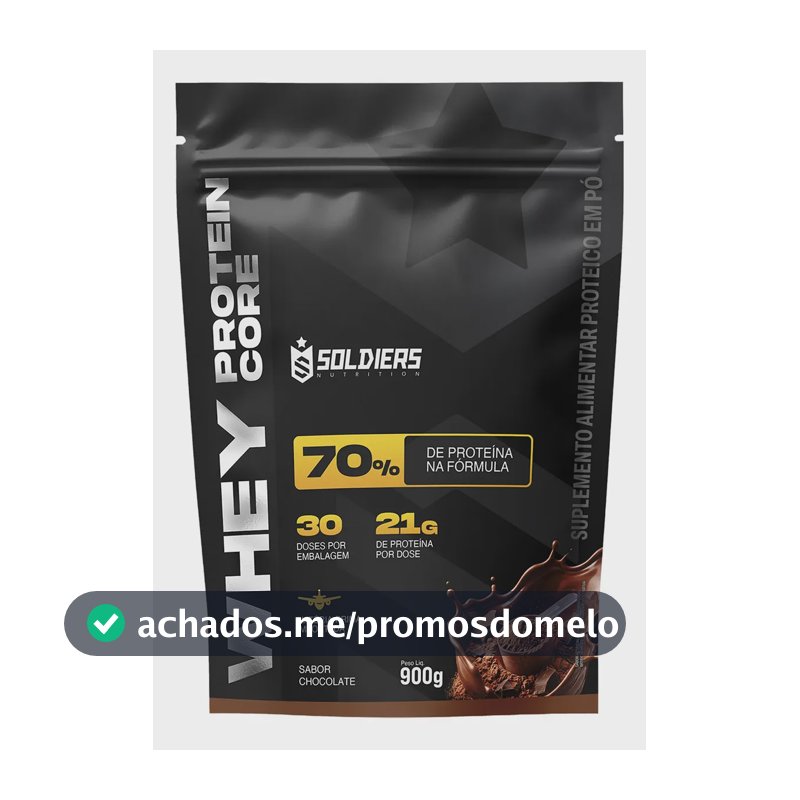 Whey protein Soldiers Nutrition em pó sabor Chocolate x 900g