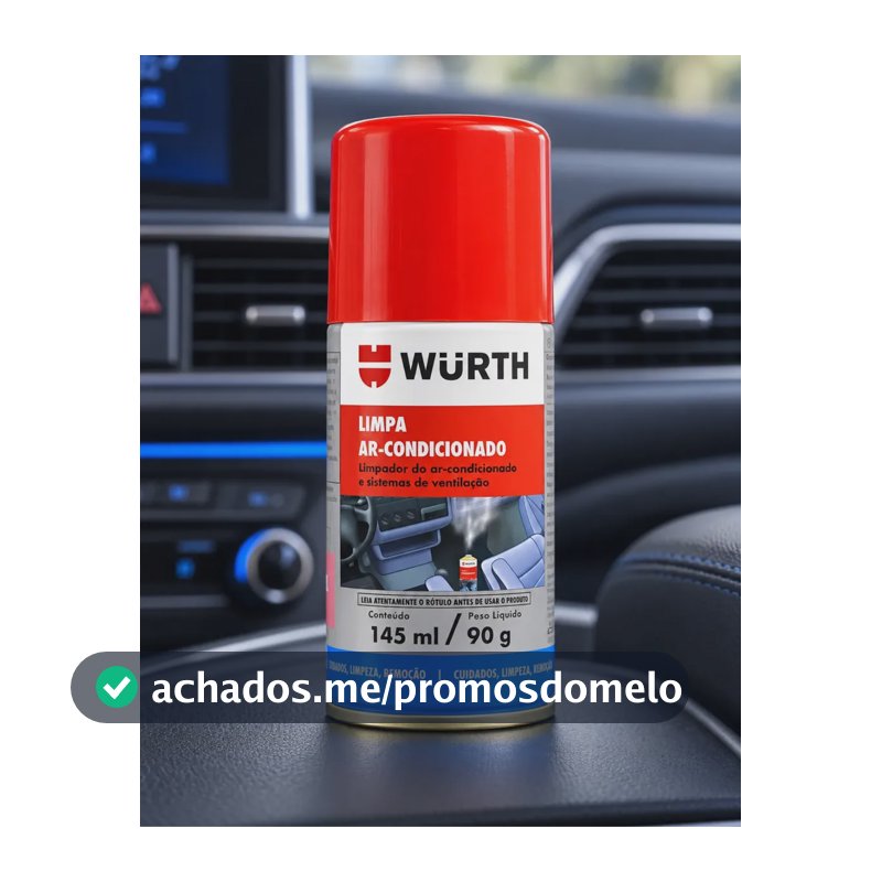 Limpa E Higieniza Ar Condicionado Automotivo Wurth 145ml 90g Carro Nov