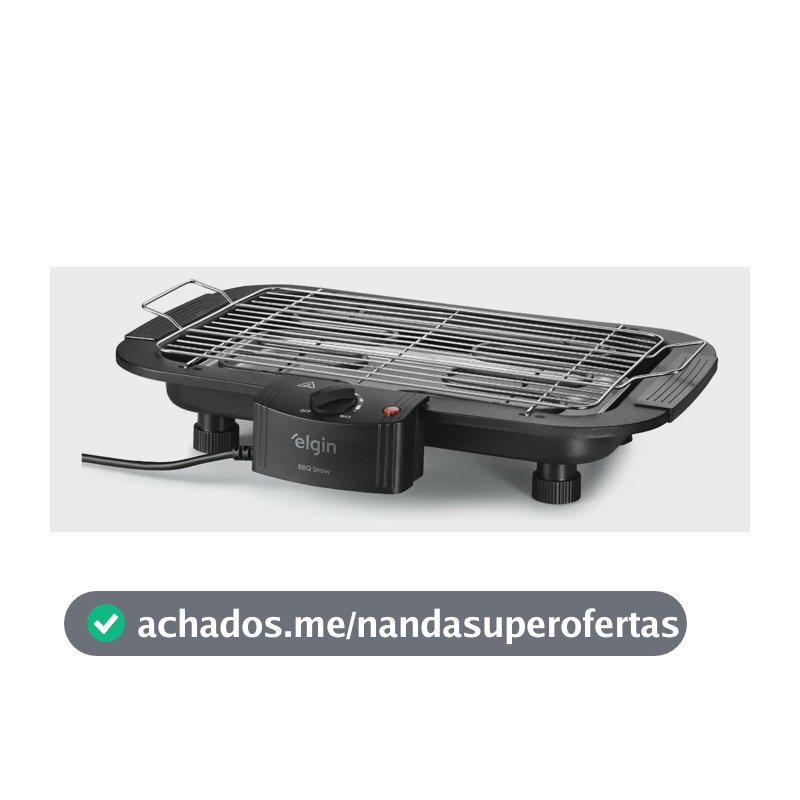 Churrasqueira Elétrica Elgin Bbq Show 2000w Chu20 Preto