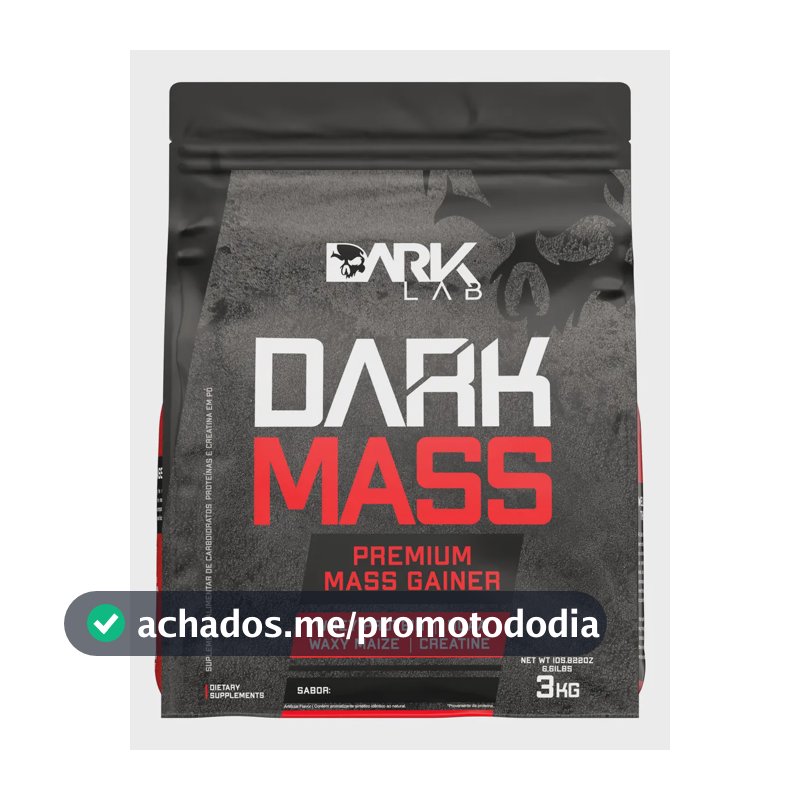 Suplemento em pó Dark Lab Carboidratos Dark Mass 3kg sabor Baunilha x 3kg