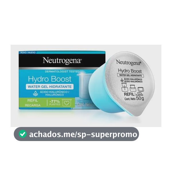 Refil Neutrogena Hydro Boost com ácido hialurônico 50gr Hora de aplicação Dia Tipo de pele normal