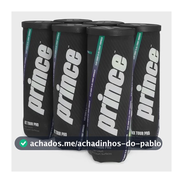 Bola De Tênis Prince Nx Tour Pro Pack Com 06 Tubos