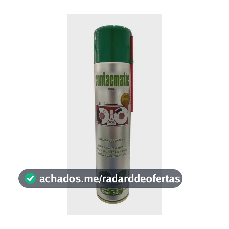 Limpa Contato Spray Sprayon Contacmatic 400ml Eletrônicos