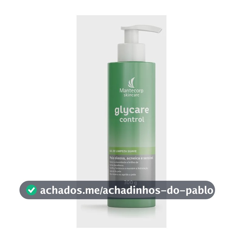 Gel De Limpeza Facial Glycare Control 300g Mantecorp
