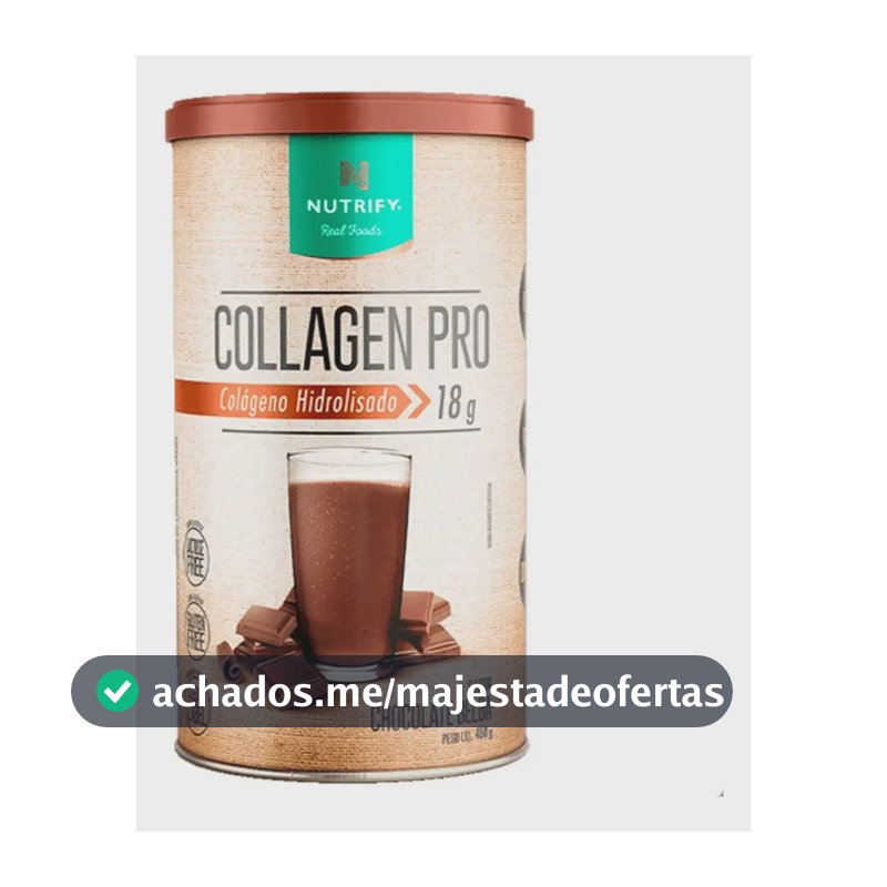 Collagen Pro Hidrolisado Body Balance 450g Nutrify Sabor Chocolate belga